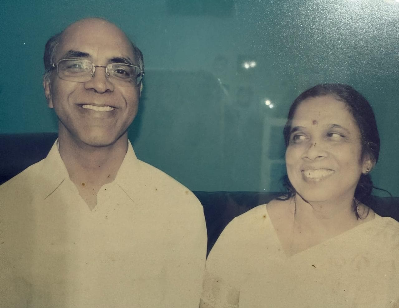 Velath Prabhakaran with his wife