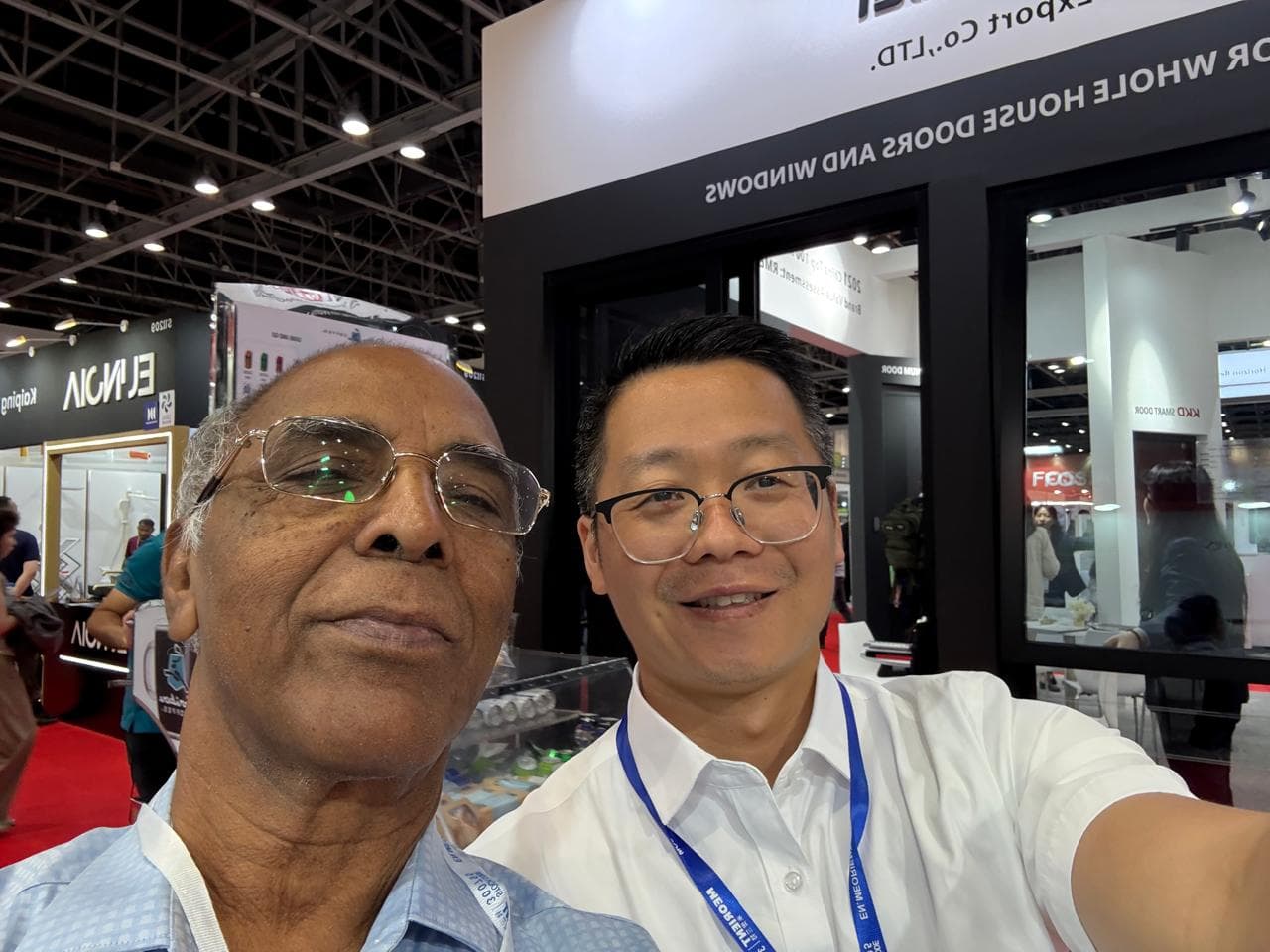 Connecting with global partners at an international trade exhibition